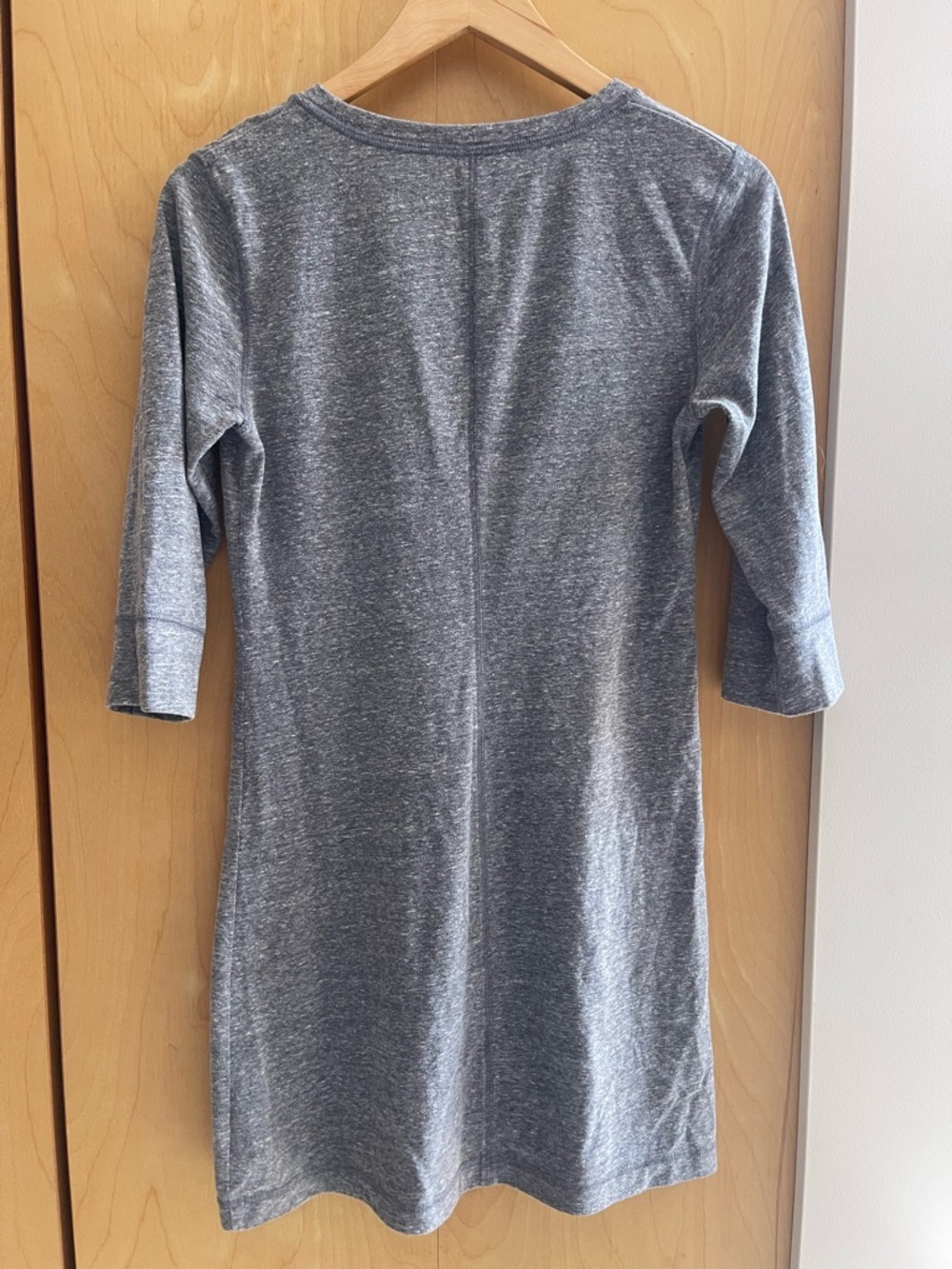 Mossimo Supply Co. Heather Gray 3/4 Sleeve Knit Dress - Picture 4 of 4